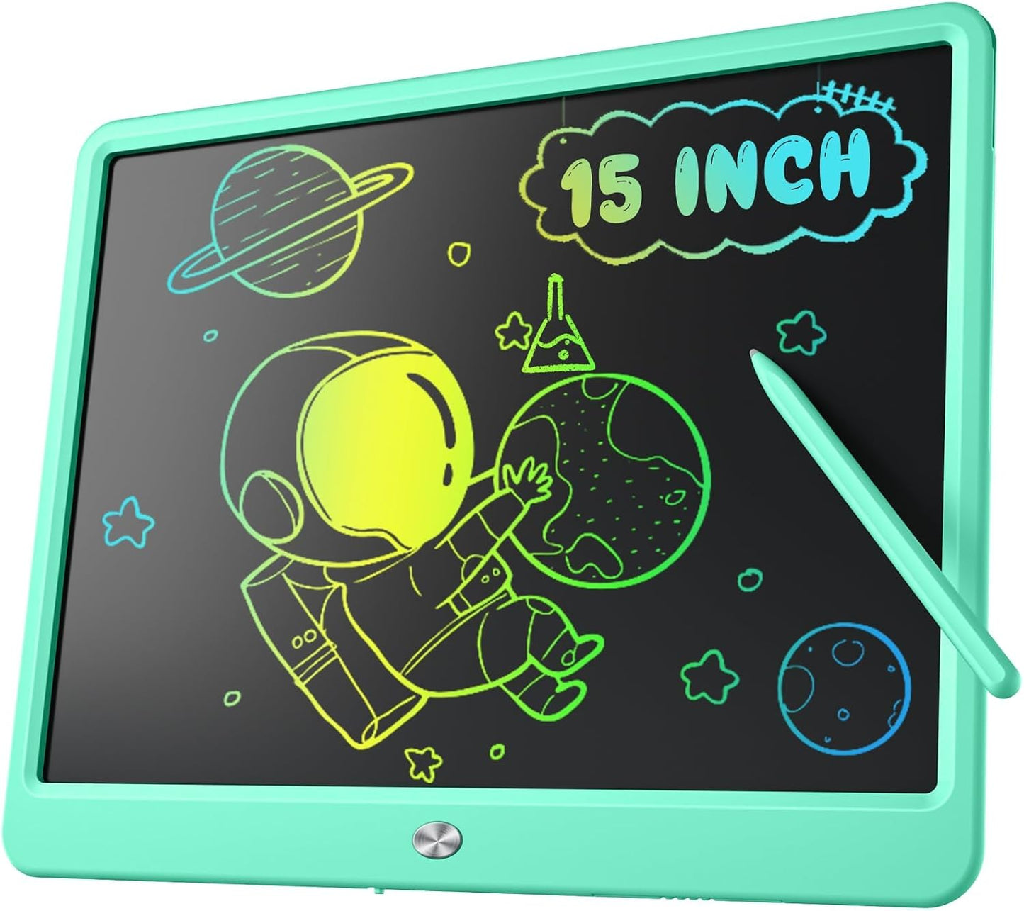 LCD Writing Tablet for Kids, Kidopire 15 Inch Large Screen Doodle Board, Colorful Drawing Writing Board Tablet Kids Age 3-12 Birthday Erasable Drawing Pad Message Practice Note Learning Toys, Purple