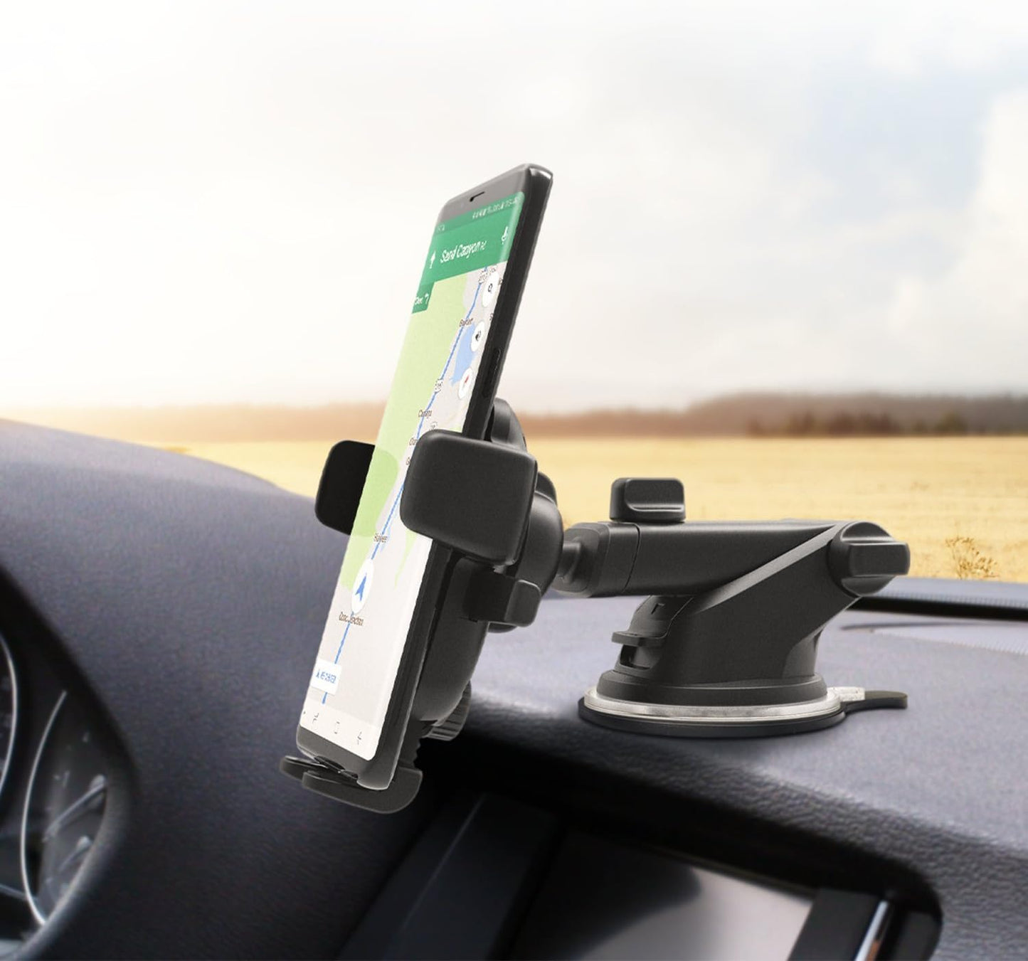 iOttie Easy One Touch 6 Universal Car Mount Dashboard & Windshield Suction Cup Phone Holder for iPhone Samsung, Google, All Smartphones
