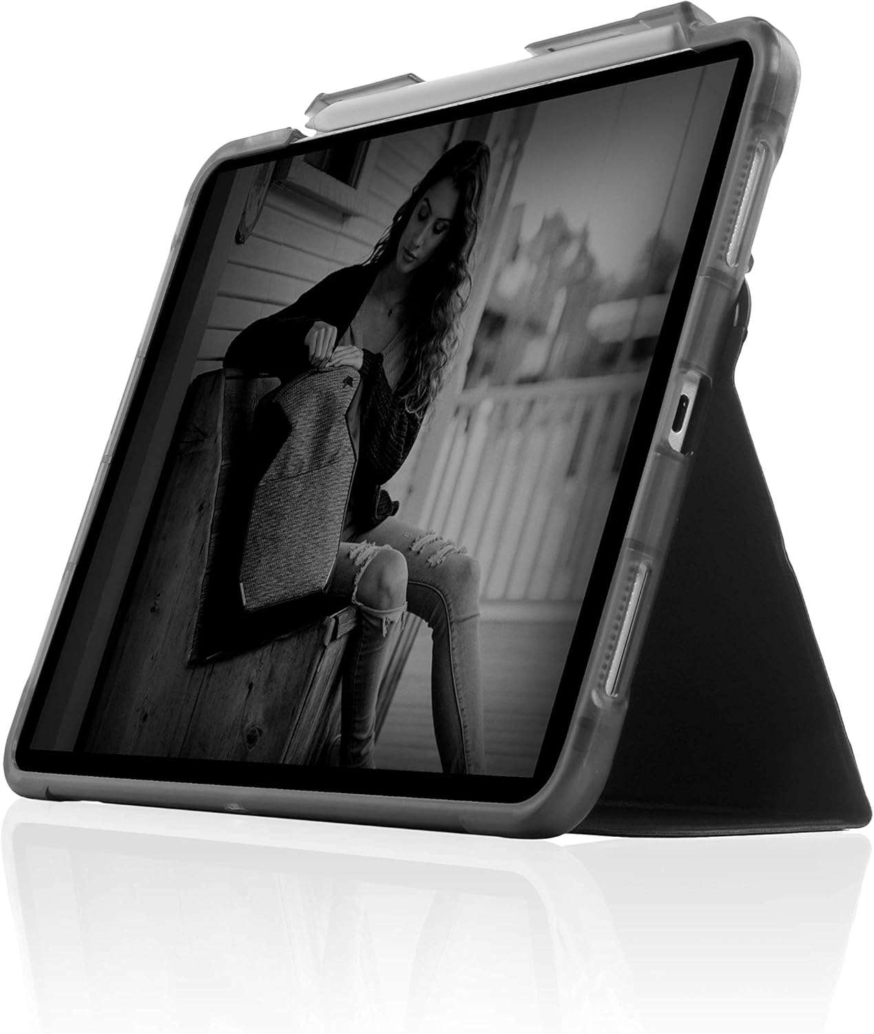 STM Dux Studio for iPad Pro 11" (4th/3rd/2nd/1st Gen) - Ultra Protective Case with Apple Pencil Storage & Sleep/Wake Cover - Midnight Blue (stm-222-288KZ-03)