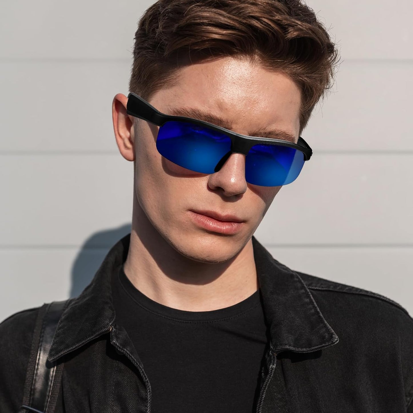 Smart Glasses, Polarized Bluetooth Sunglasses with Speaker, Voice Assistant, Open Ear, UV Protection Outdoor Audio Glass