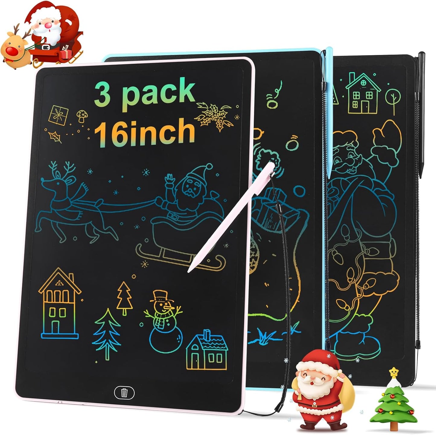 16" LCD Writing Tablet for Kids Adults, Colorful Drawing Pad Doodle Board