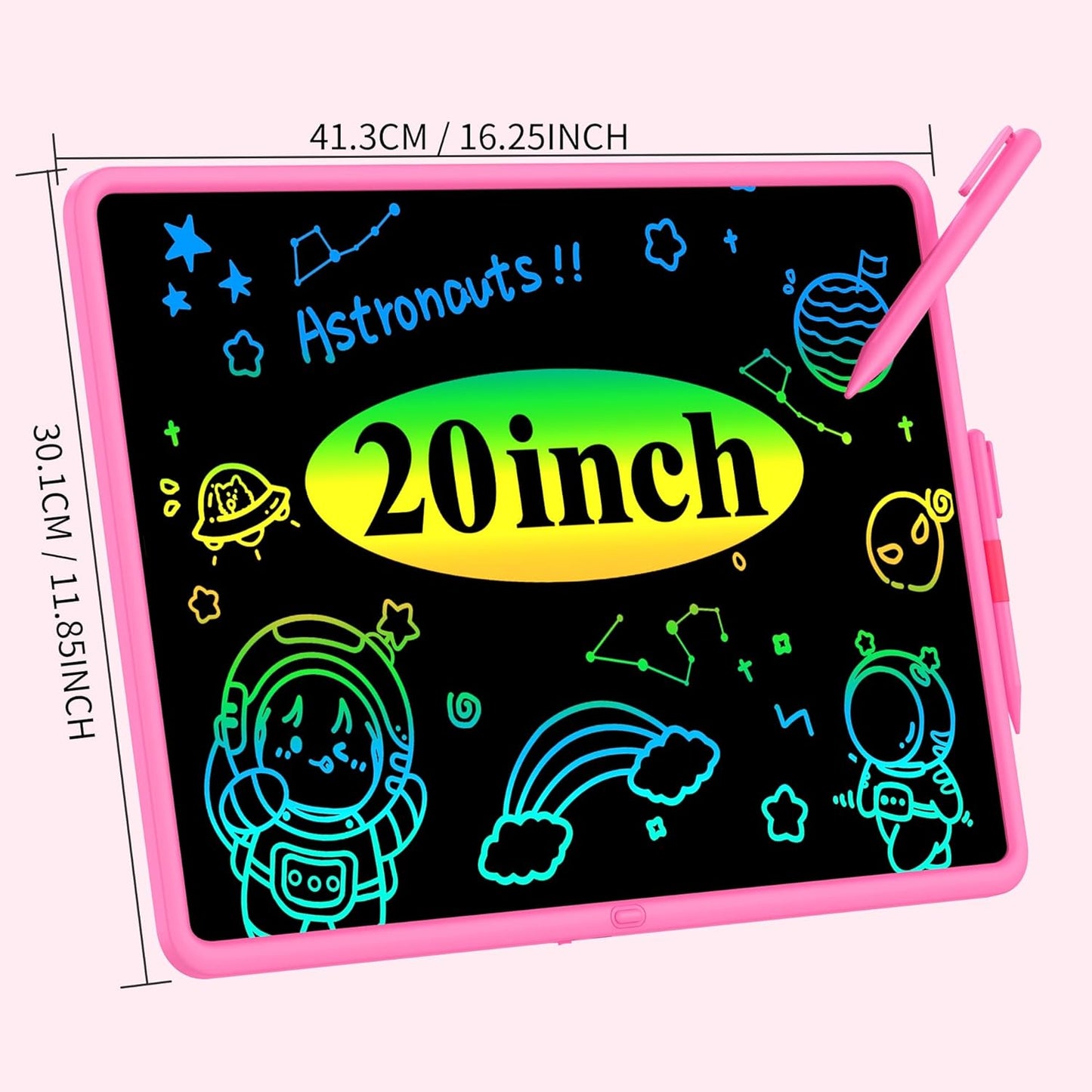LCD Writing Tablet for Kids, 20 Inch Kids Drawing Tablet, Large Doodle Board, Rechargeable Drawing Pad for Kids, Learning Toys for 3 4 5 6 7 8 9 10 Year Old Boys Girls Birthday Christmas Gifts