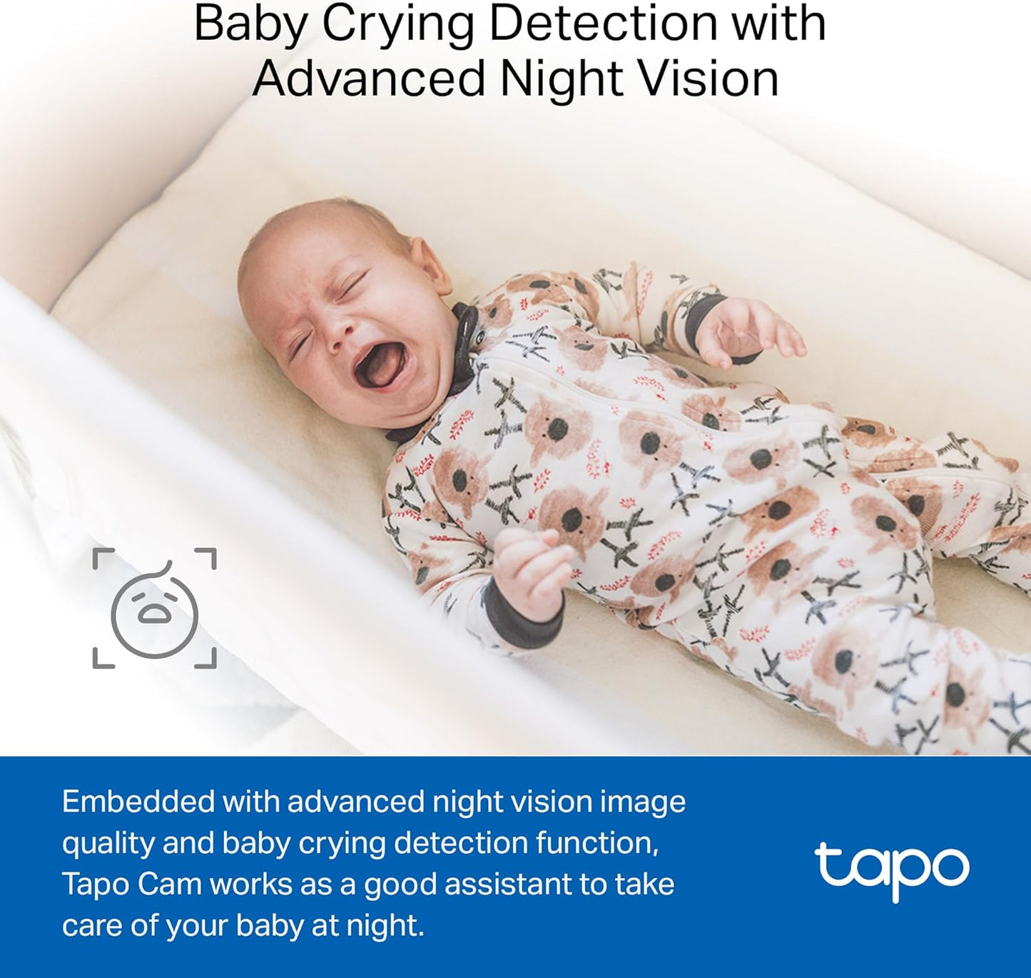 TP-Link Tapo 1080P Indoor Security Camera for Baby Monitor, Dog Camera w/Motion Detection, 2-Way Audio Siren, Night Vision, Cloud & SD Card Storage, Works w/Alexa & Google Home (Tapo C100)