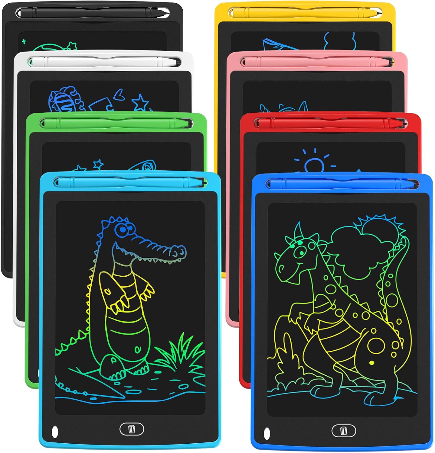 3 Pack LCD Writing Tablet for Kids, 8.5 Inch Colorful Doodle Board Drawing Tablet, Educational Learning Toys Birthday Gifts for Kids Age 3 4 5 6 7 8