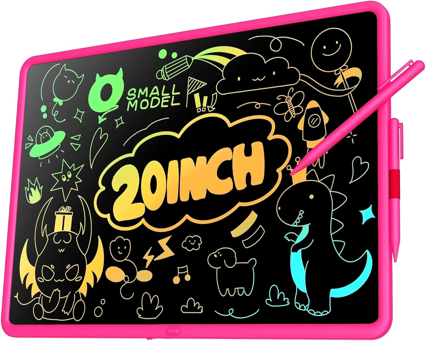 LCD Writing Tablet for Kids, 20 Inch Kids Drawing Tablet, Large Doodle Board, Rechargeable Drawing Pad for Kids, Learning Toys for 3 4 5 6 7 8 9 10 Year Old Boys Girls Birthday Christmas Gifts