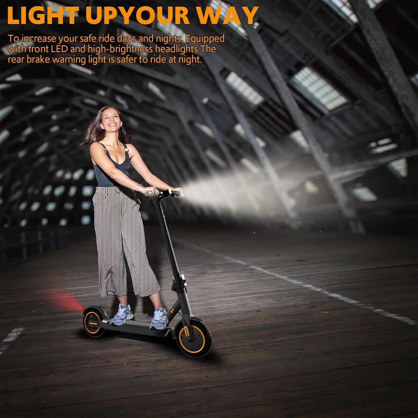 Electric Scooter Adults, Up to 22 Mph, 350W Motor Peak 500W, Foldable E-Scooter for Adults, Escooter Adults with App Control, Dual Syspension with Turn Signal Light, Dual Braking
