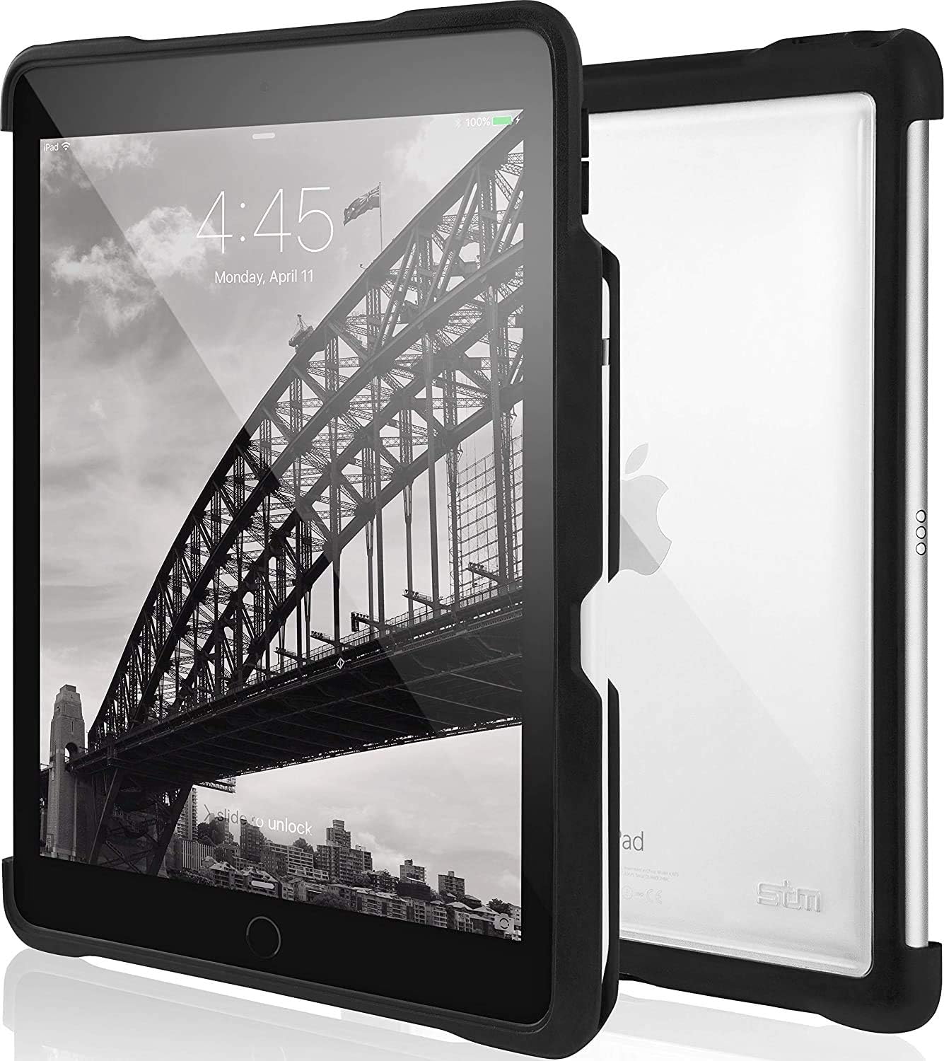 STM Dux Shell, Sleek case for Apple iPad Pro 11 Supports Apple Keyboard Folio - Black (stm-222-221JV-01)