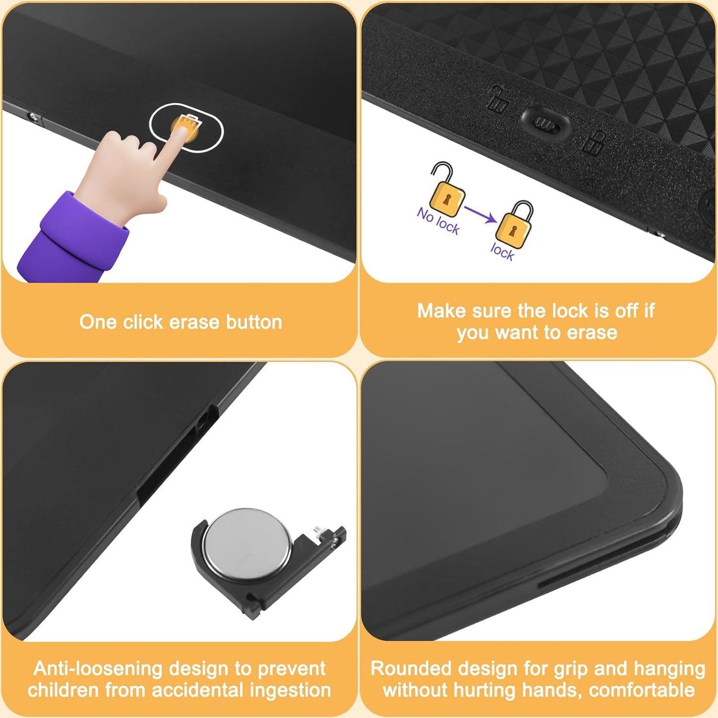 16" LCD Writing Tablet for Kids Adults, Colorful Drawing Pad Doodle Board