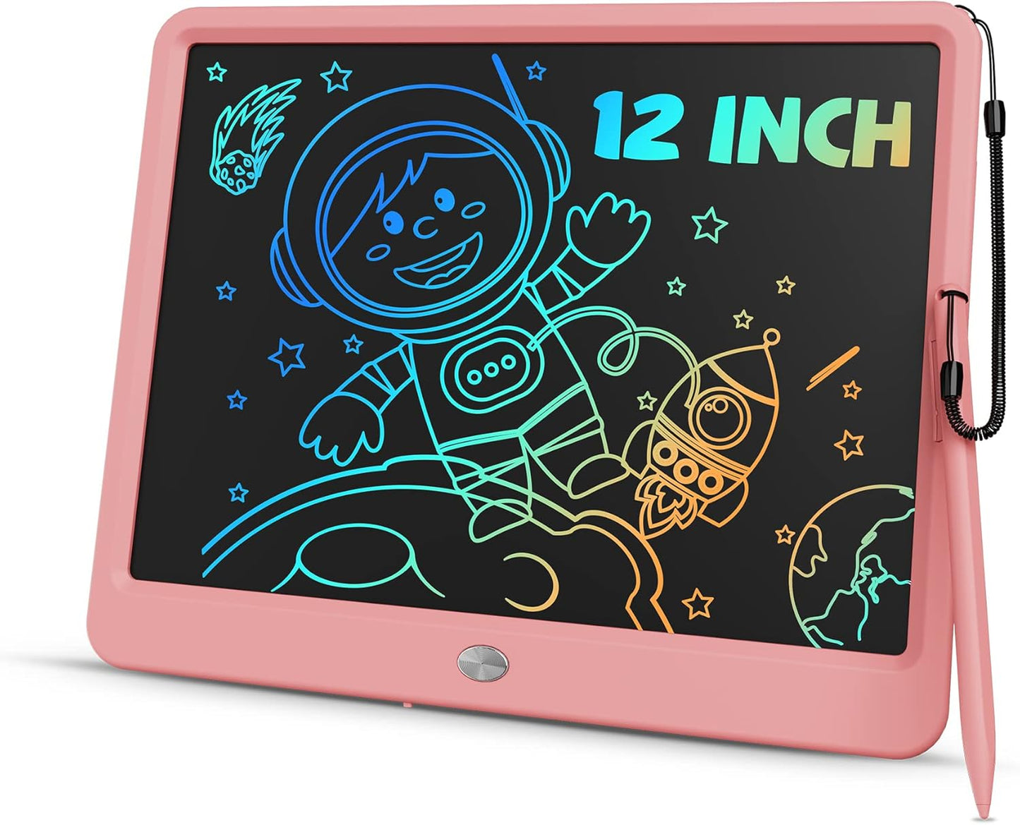 TEKFUN Teen Girl Gifts Ideas, 15inch LCD Writing Tablet for Kids Age 8-10 and Up, Doodle Board 4 5 6 7 Year Old Girl Toys, Mothdays Day Gifts Homeschool Supplies Easter Gifts for Toddlers (Pink)