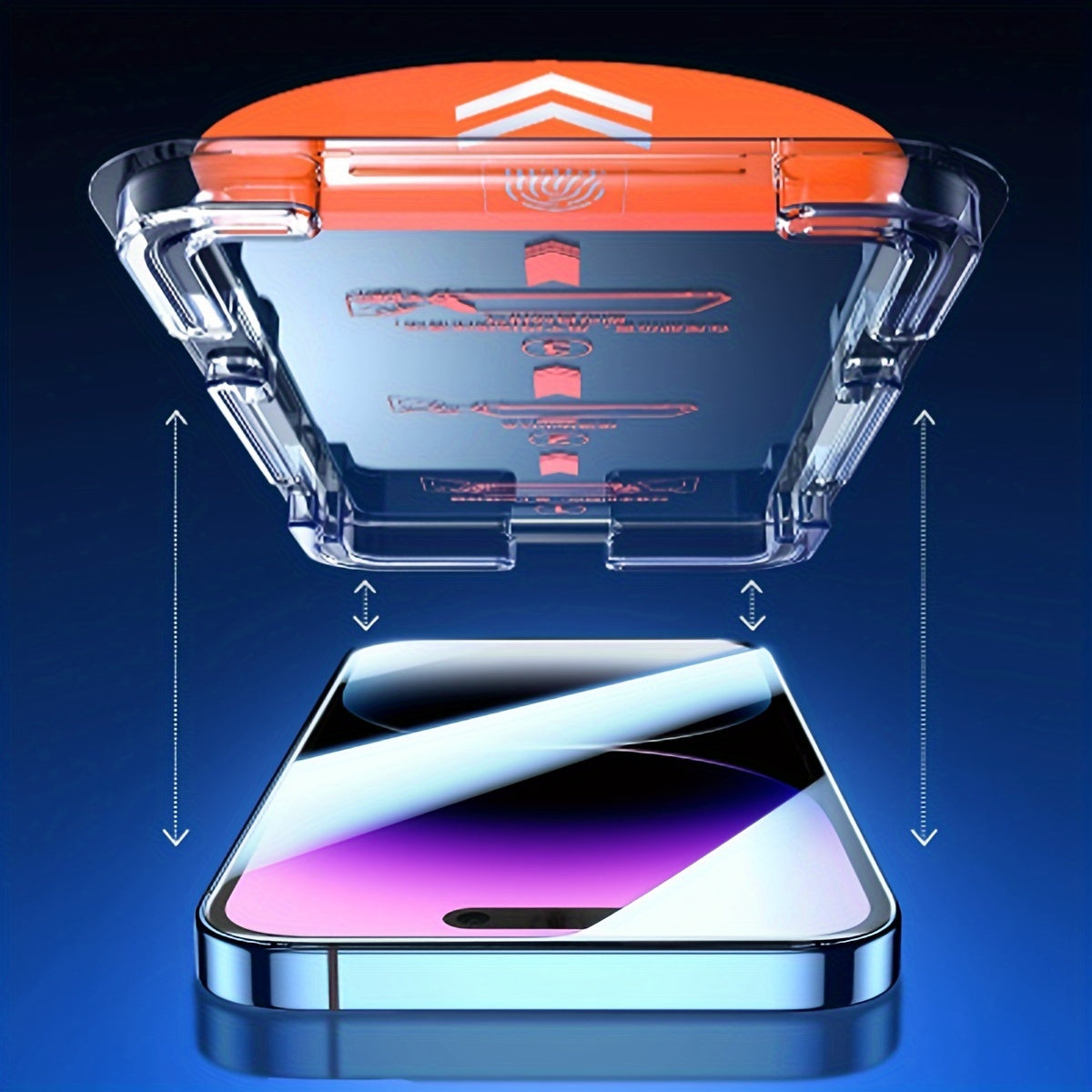 for iPhone HD Tempered Film with Laminator - One Piece