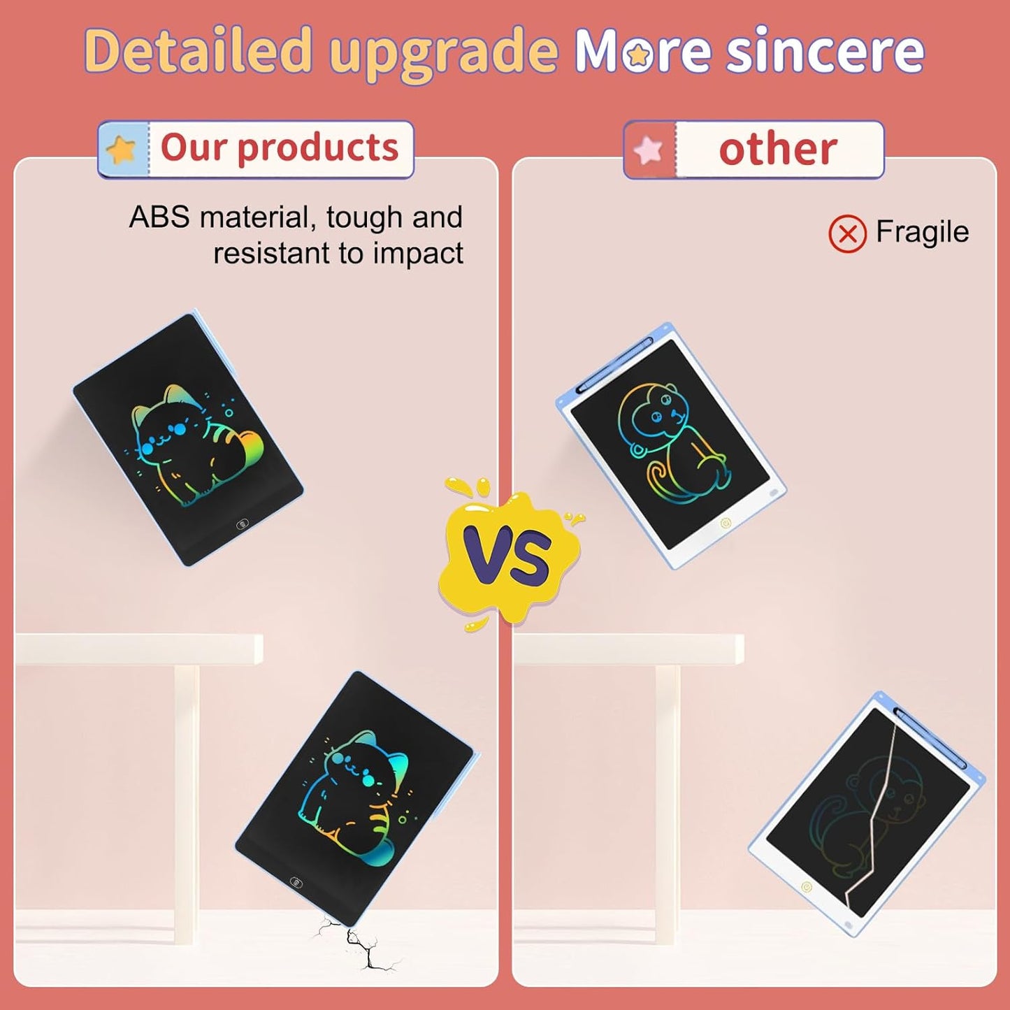 16" LCD Writing Tablet for Kids Adults, Colorful Drawing Pad Doodle Board
