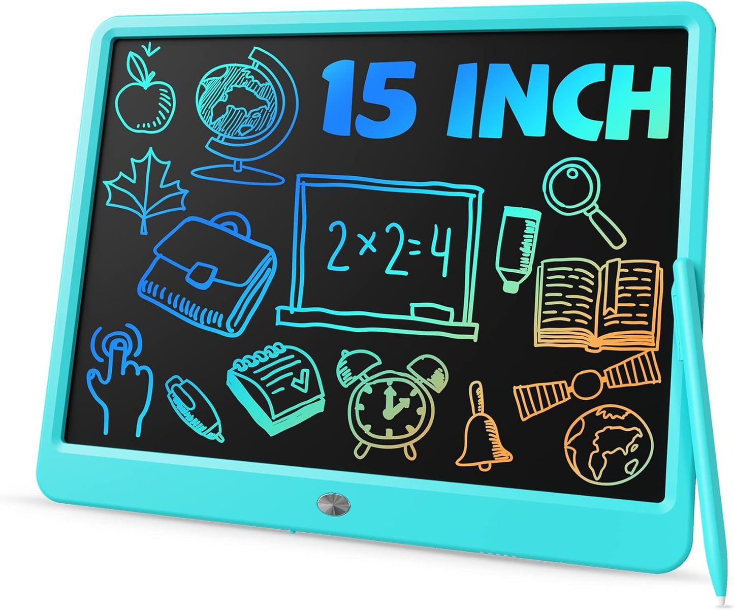 TEKFUN Teen Girl Gifts Ideas, 15inch LCD Writing Tablet for Kids Age 8-10 and Up, Doodle Board 4 5 6 7 Year Old Girl Toys, Mothdays Day Gifts Homeschool Supplies Easter Gifts for Toddlers (Pink)