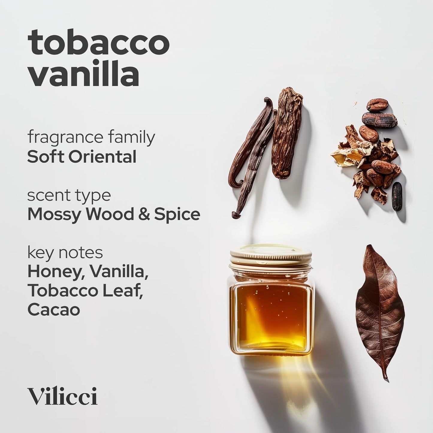 Vilicci Car Air Freshener - Tobacco Vanilla Scent - Elegant Car Fresheners, Air Freshener for Car, Premium Car Hanging Air Freshener, Long-Lasting Fragrance for Auto and Home, 1 Bottle