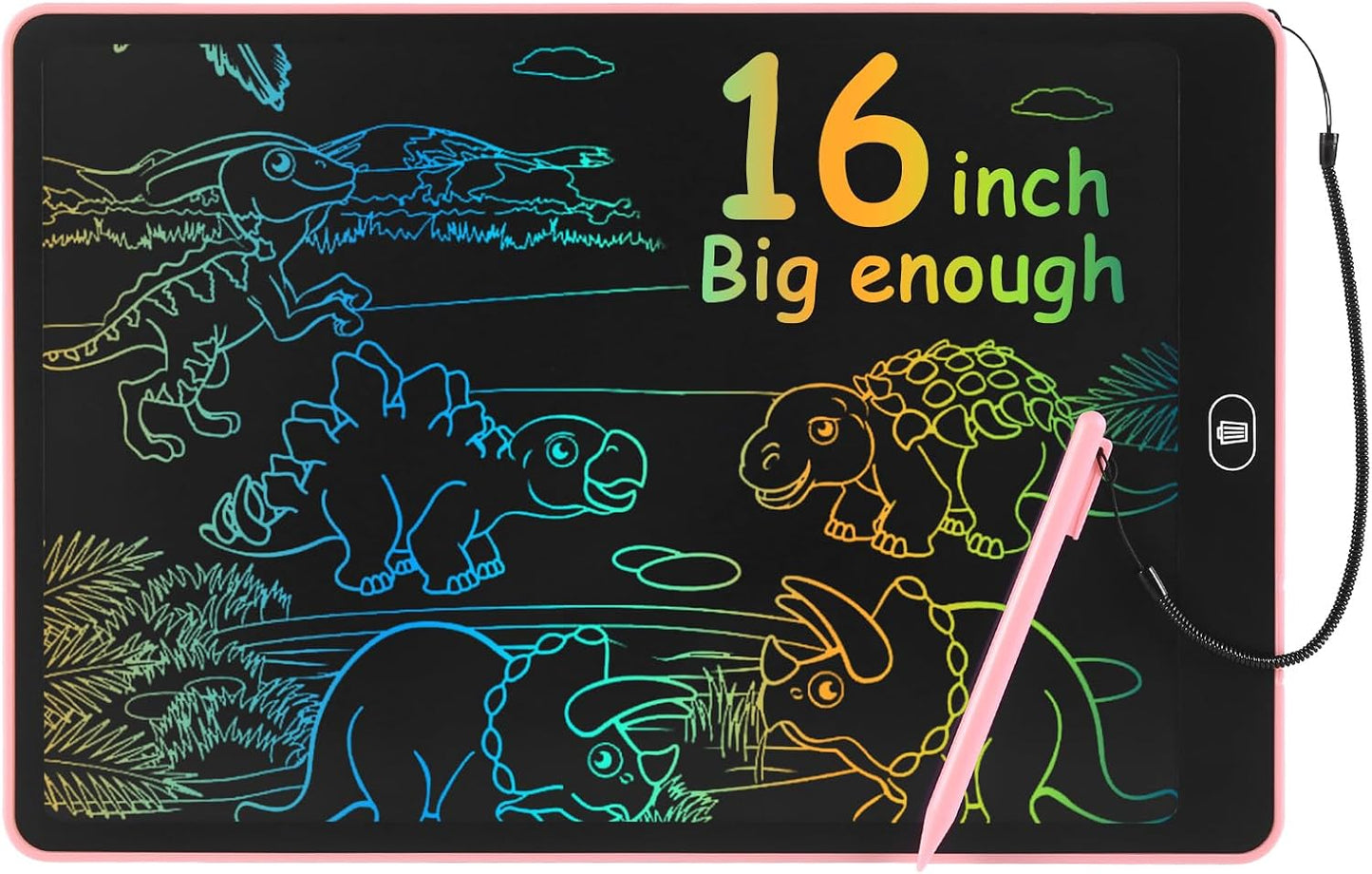 16" LCD Writing Tablet for Kids Adults, Colorful Drawing Pad Doodle Board