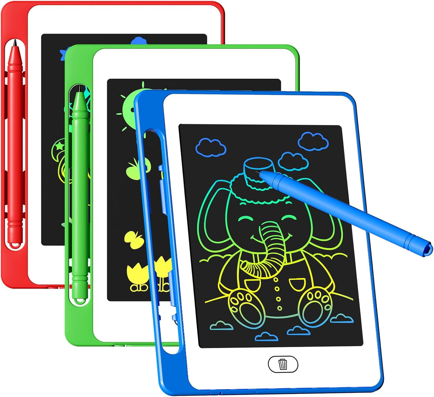 8 Pack LCD Writing Tablet for Kids, 6.5 Inch Colorful Doodle Board Drawing Tablet, Erasable Reusable Electronic Drawing Pads, Educational Learning Toys Birthday Gifts for Girls Boys Age 3 4 5 6 7 8