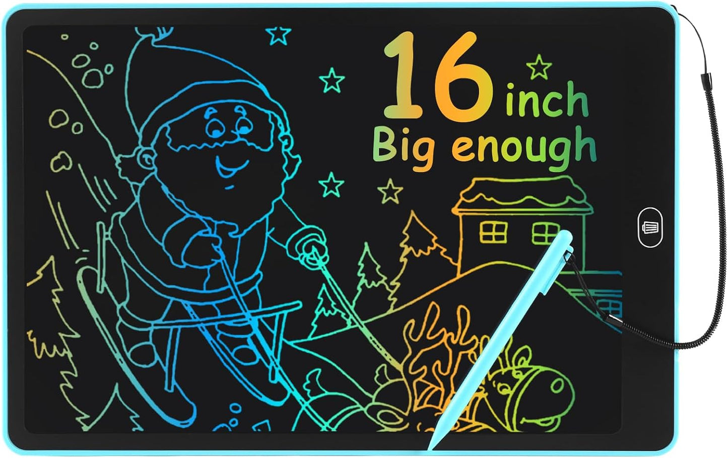 16" LCD Writing Tablet for Kids Adults, Colorful Drawing Pad Doodle Board