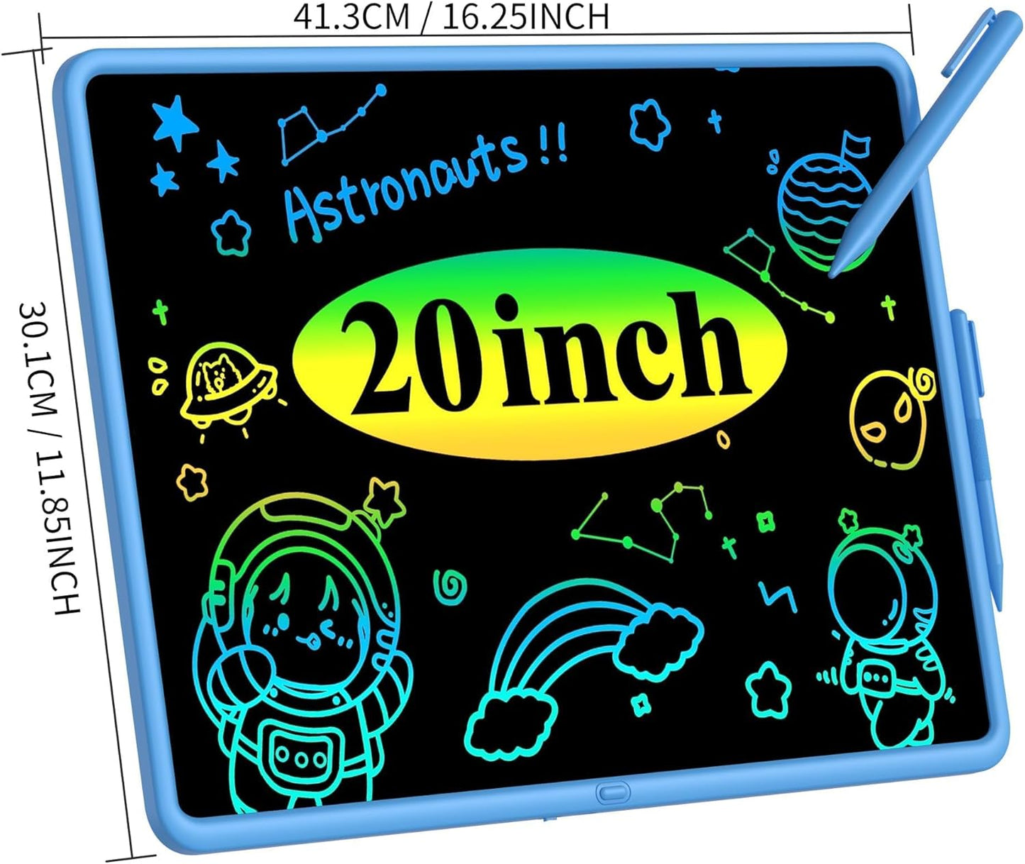 LCD Writing Tablet for Kids, 20 Inch Kids Drawing Tablet, Large Doodle Board, Rechargeable Drawing Pad for Kids, Learning Toys for 3 4 5 6 7 8 9 10 Year Old Boys Girls Birthday Christmas Gifts