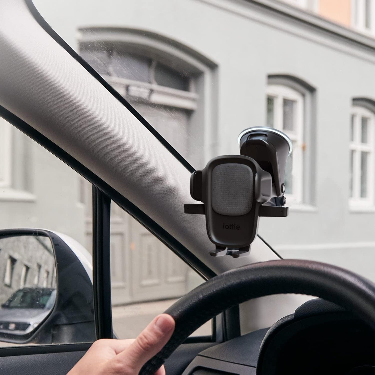 iOttie Easy One Touch 6 Universal Car Mount Dashboard & Windshield Suction Cup Phone Holder for iPhone Samsung, Google, All Smartphones