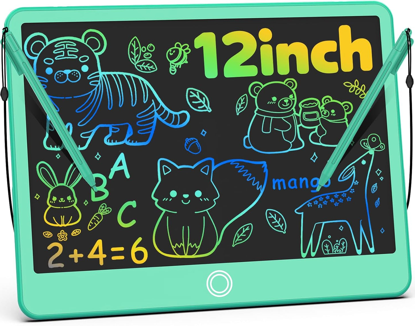 BAVEEL LCD Writing Tablet, 12 Inch Colorful Toddler Doodle Board Reusable Drawing Tablet, Educational and Learning Toy for 3 4 5 6 Years Old Boy and Girls, for Kids Toddlers