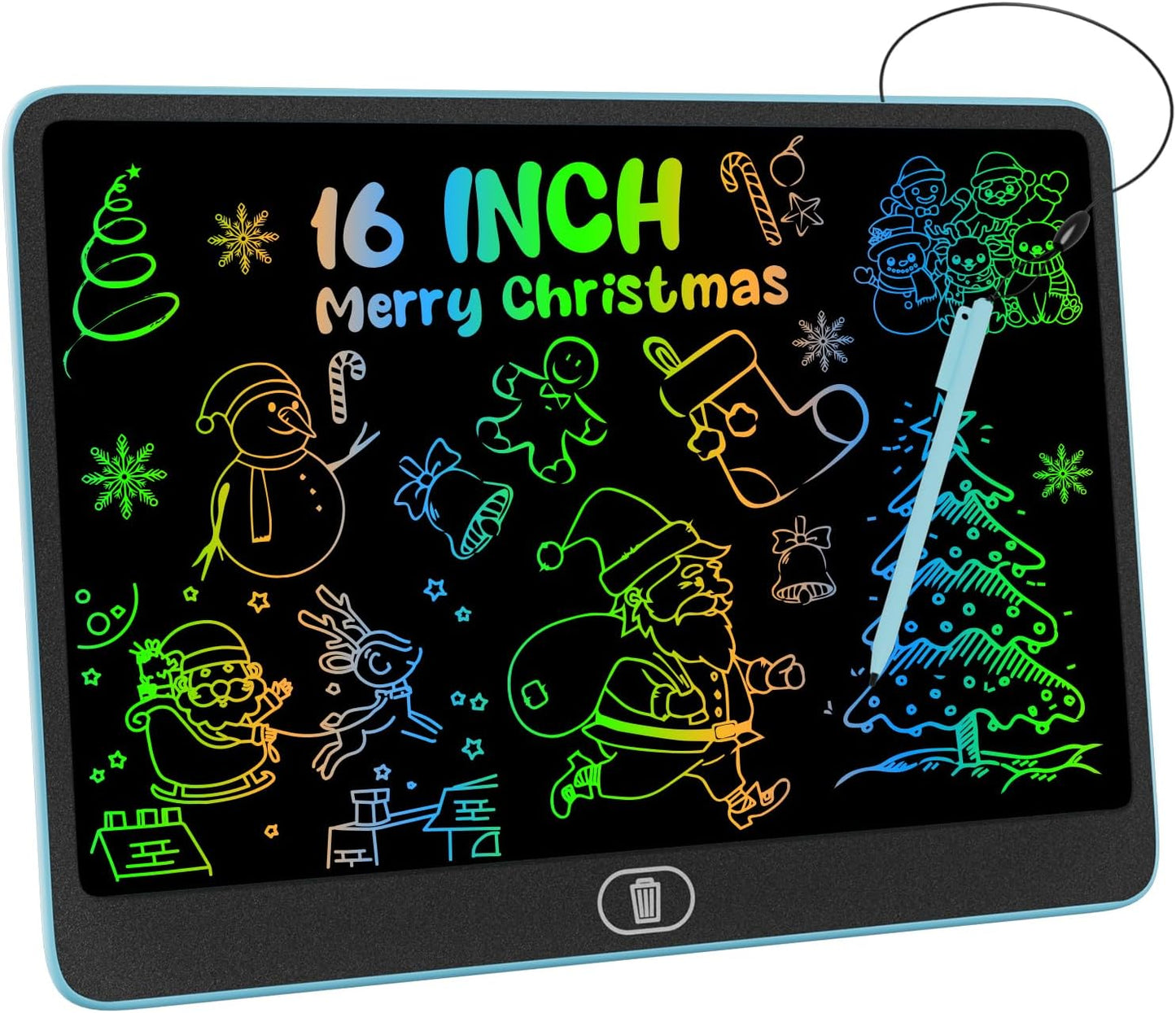 2 Pack 12 Inch LCD Writing Tablet, Electight Colorful Doodle Board, Eye Protection Drawing Board with Lock & Erase FUNC, Birthday Gifts and Toys for 3 4 5 6 7 8 Year Old Boys and Girls - Pink & Blue