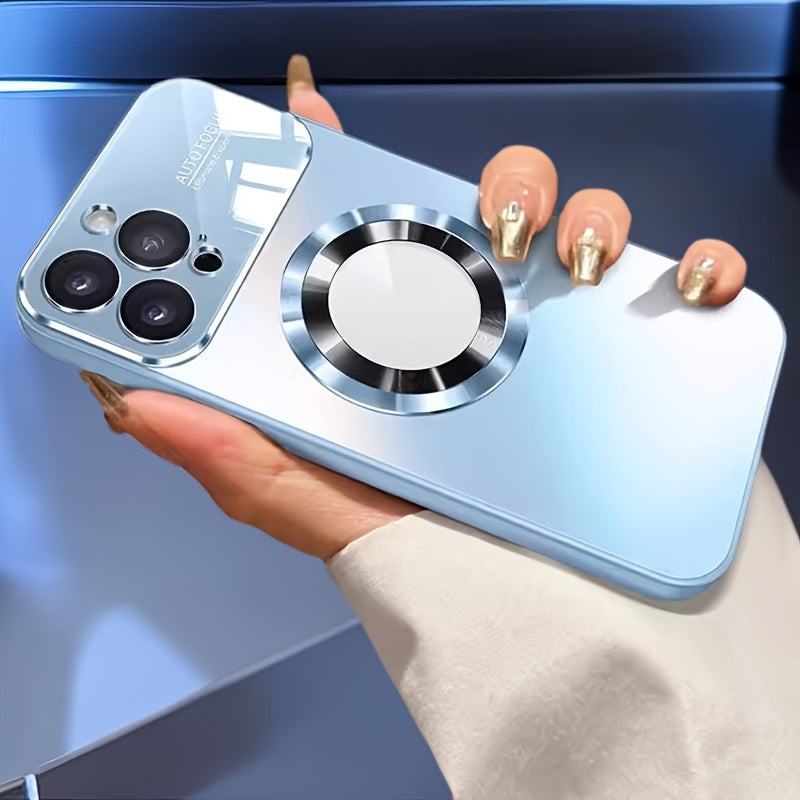 Luxury Matte Magnetic Wireless Charging Phone Case