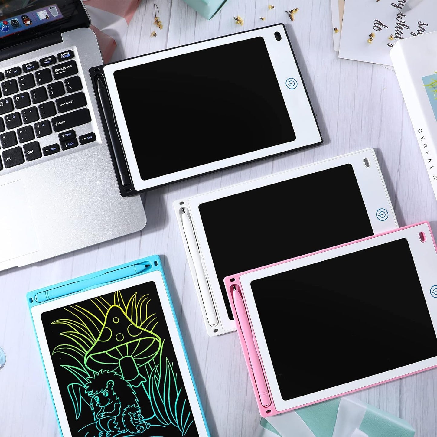 8.5" 16 Pieces LCD Writing Tablet Doodle Pad for Kids