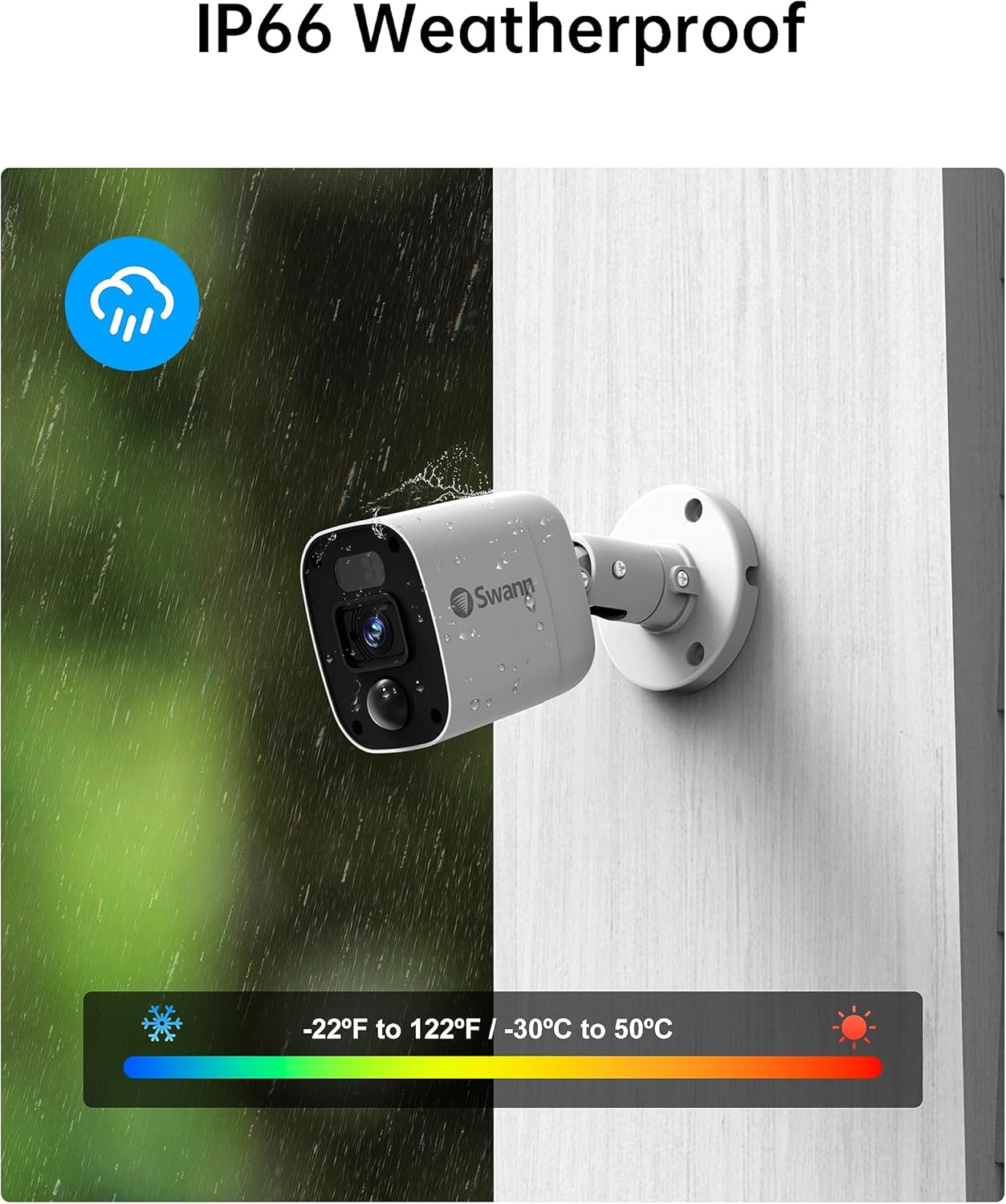 Swann 4K Security Camera System DVR with 2TB HDD, 8 Channel 8 Cam, Indoor Outdoor Wired 8MP Home Surveillance Bullet Cameras, Color Night Vision, 24/7,Heat Motion Detection, LEDs, Sirens and Mic