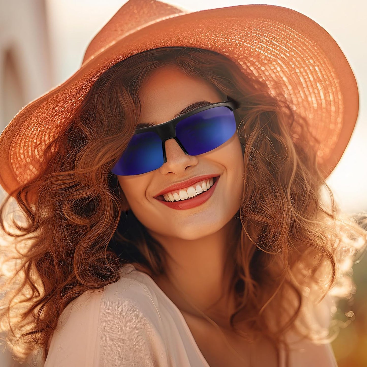 Smart Glasses, Polarized Bluetooth Sunglasses with Speaker, Voice Assistant, Open Ear, UV Protection Outdoor Audio Glass