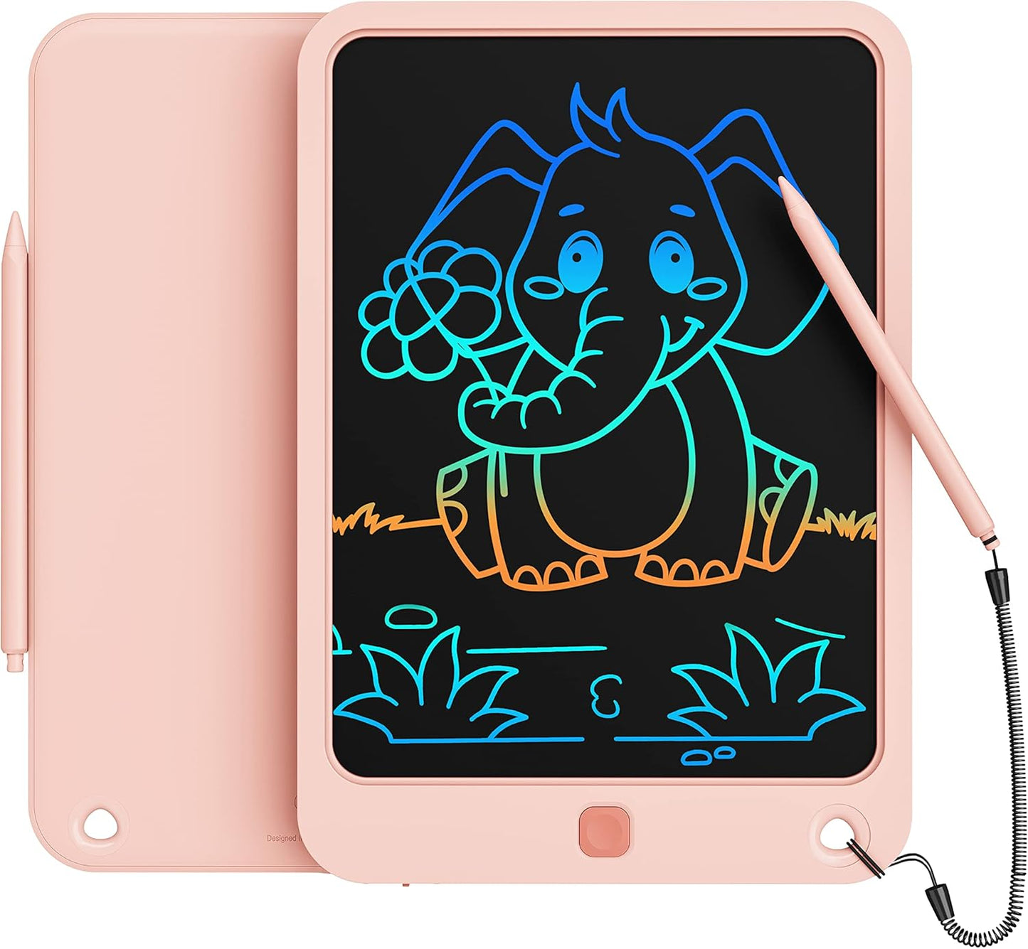 LCD Writing Tablet 10 Inch, Toys for 3 4 5 6 7 8 9 10 Year Old Boys Girls, Colorful Doodle Board Drawing Tablet, Gift for Boys Toddlers Age 3-12 Years, Memo Board, Drawing Pads with Lanyard(Navy)