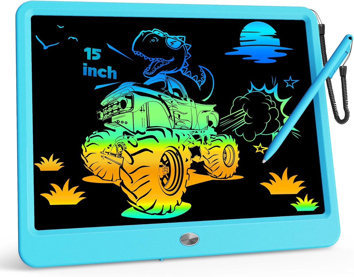 KOKODI 12 Inch LCD Writing Tablet with Anti-Lost Stylus, Erasable Doodle Board Colorful Toddler Drawing Pad, Car Travel School Games Toys for 3 4 5 6 7 8 Kids, Birthday Gift for Girls Boys Adults Pink
