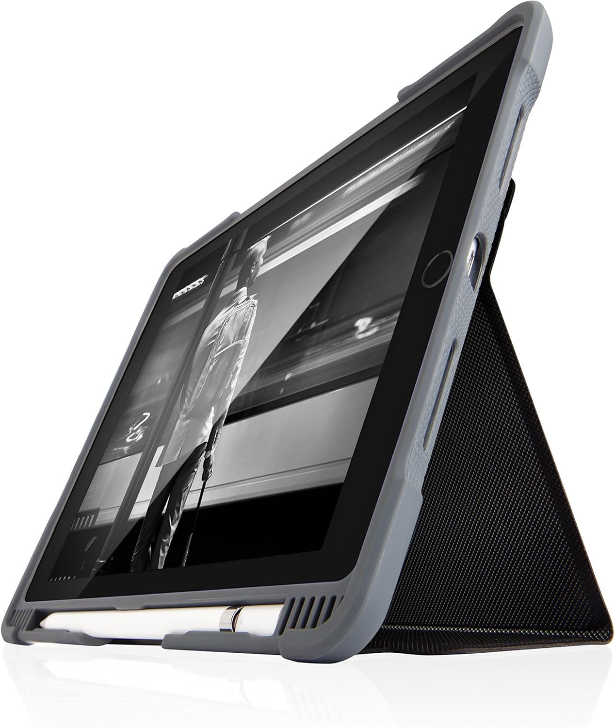 STM Dux Shell, Sleek case for Apple iPad Pro 11 Supports Apple Keyboard Folio - Black (stm-222-221JV-01)