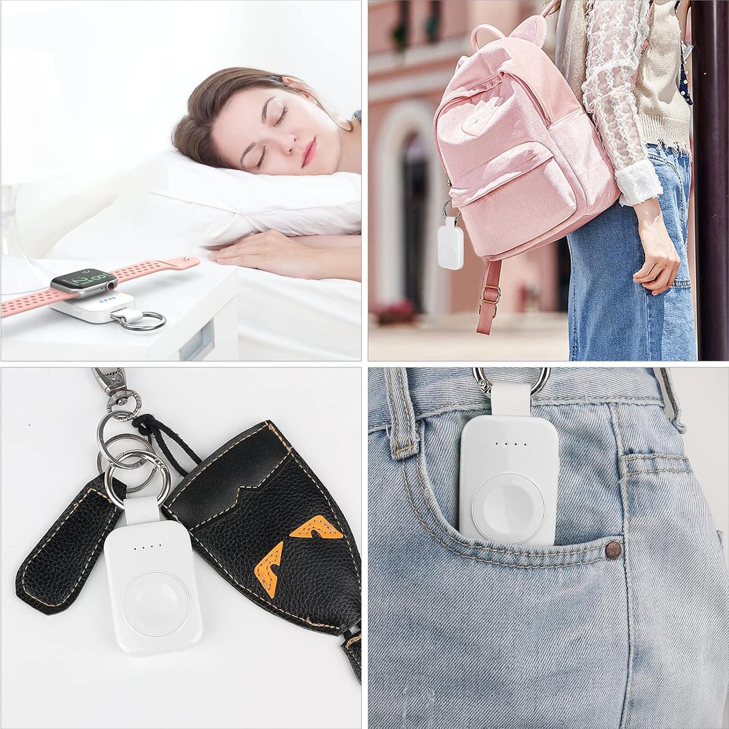 i.VALUX for Apple Watch Charger Portable Magnetic i Watch Charger, Keychain Travel Accessories Smart Wireless Charging Battery Pack Power Bank for Apple Watch Series 10/9/8/7/6/5/4/3/2/1/SE/Ultra1 2
