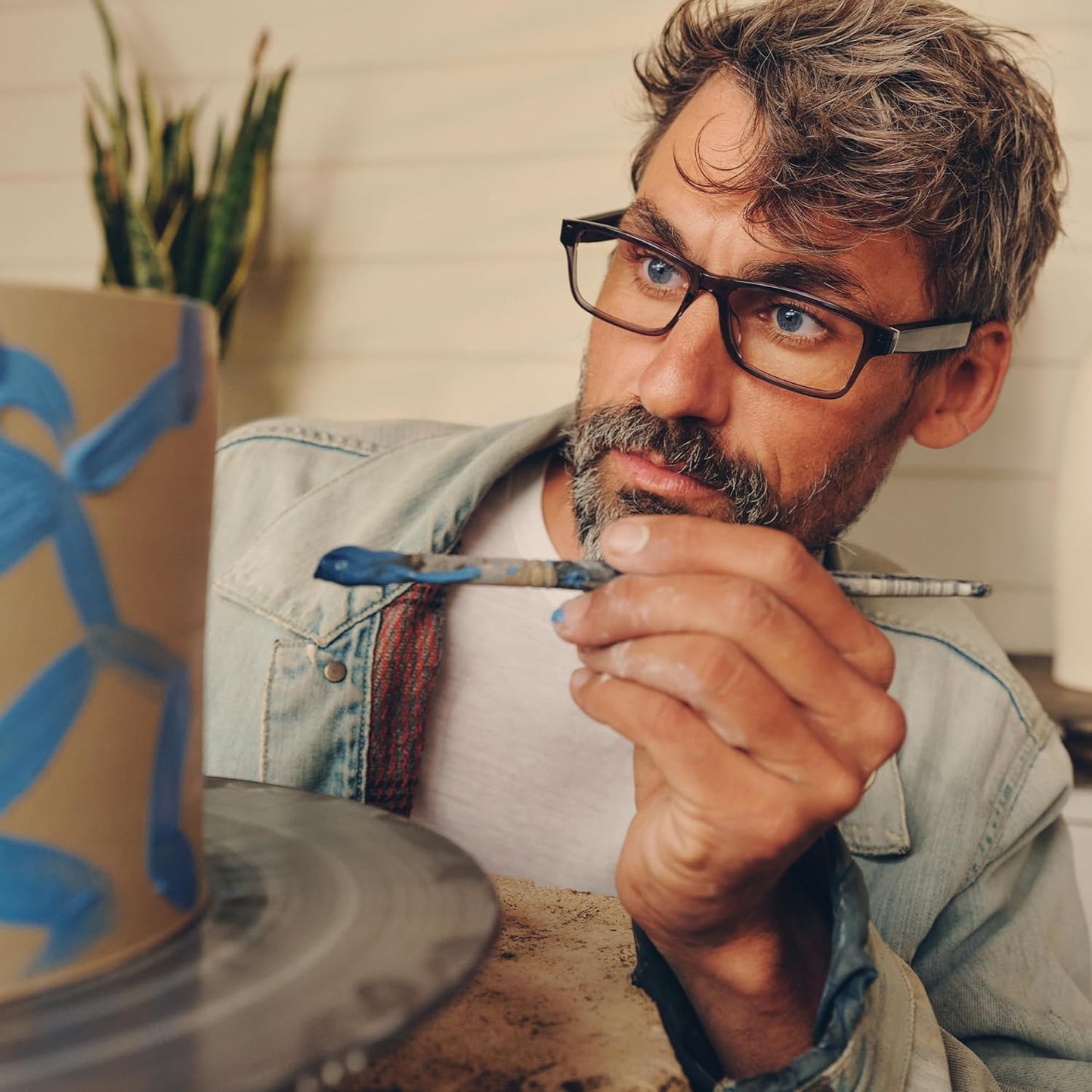 Amazon Echo Frames (3rd Gen) Echo Pop | Smart glasses with Alexa | Round frames in Blue Tortoise with prescription ready lenses