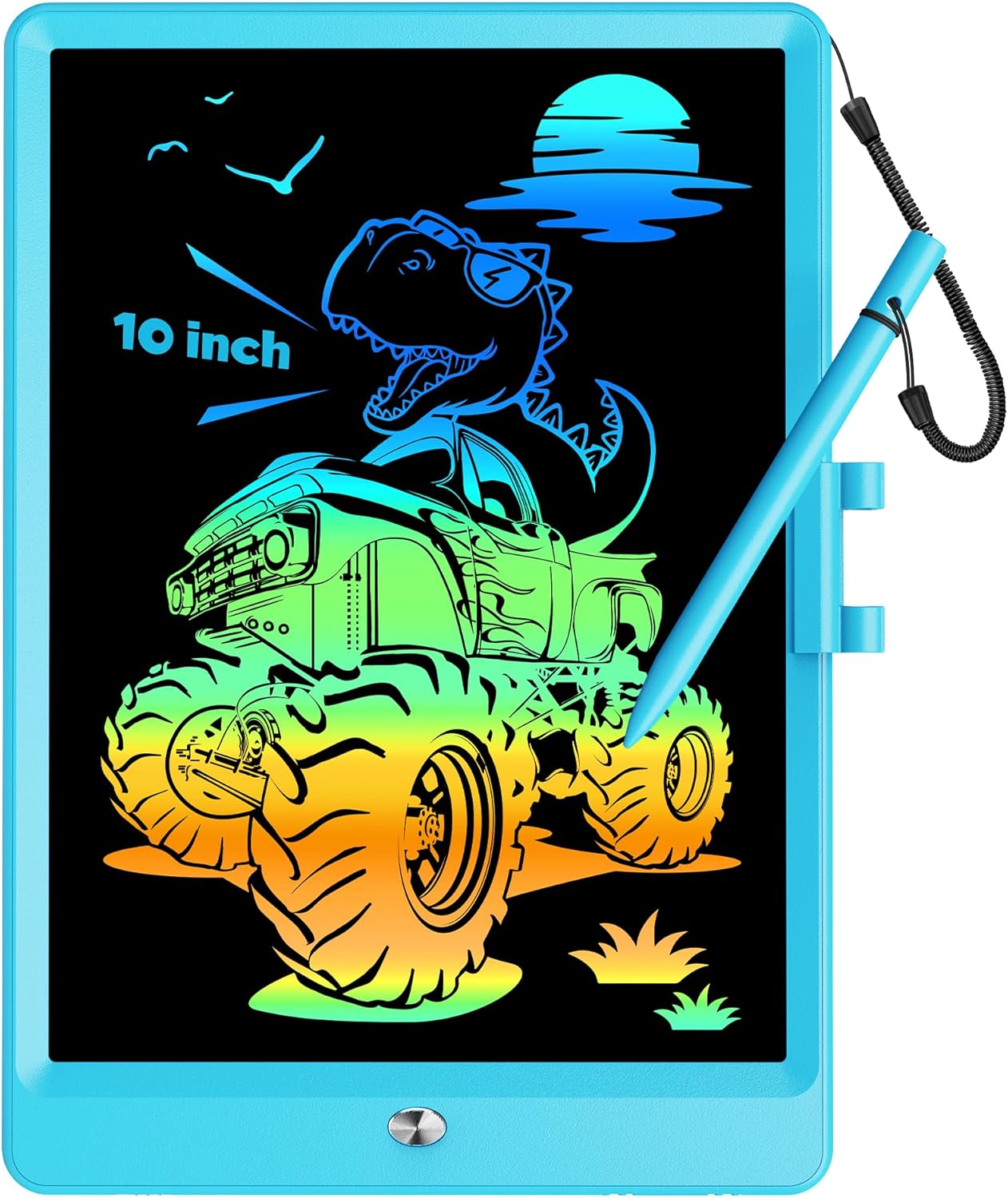 KOKODI 12 Inch LCD Writing Tablet with Anti-Lost Stylus, Erasable Doodle Board Colorful Toddler Drawing Pad, Car Travel School Games Toys for 3 4 5 6 7 8 Kids, Birthday Gift for Girls Boys Adults Pink
