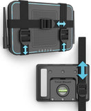 TotalMount Universal Mount for Electronics – Adjustable Strap Wall Mount for Your Router, Wireless System, Cable Modem, DVR, Xbox, PlayStation, and More (Black, Professional Shelf)