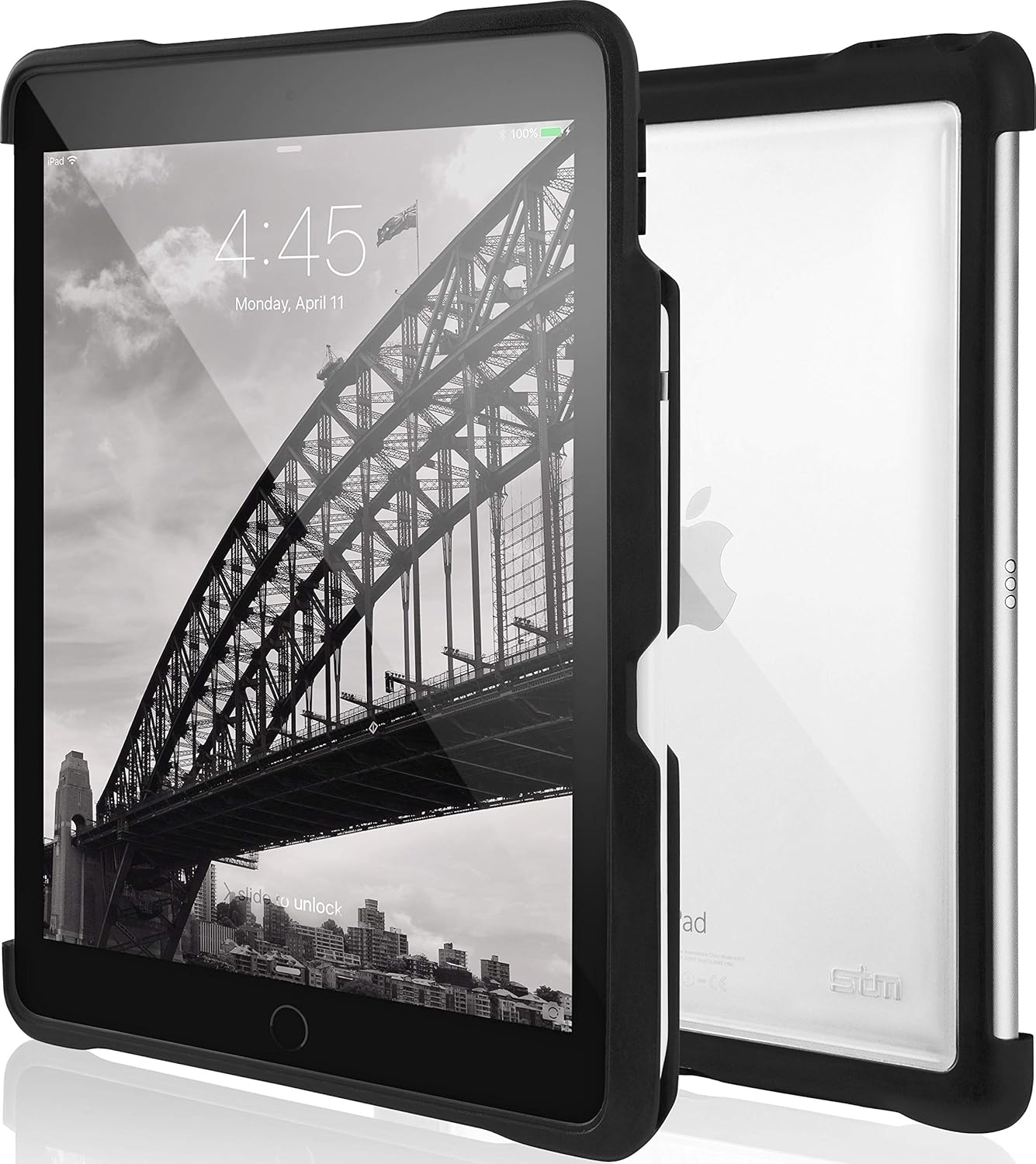 STM Dux Shell, Sleek case for Apple iPad Pro 11 Supports Apple Keyboard Folio - Black (stm-222-221JV-01)