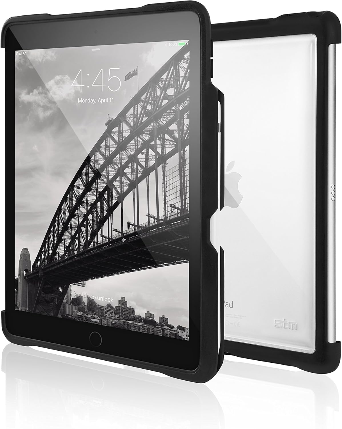 STM Dux Shell, Sleek case for Apple iPad Pro 11 Supports Apple Keyboard Folio - Black (stm-222-221JV-01)