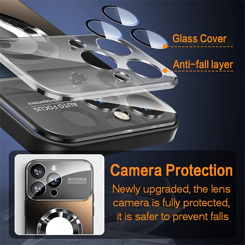 Luxury Matte Magnetic Wireless Charging Phone Case