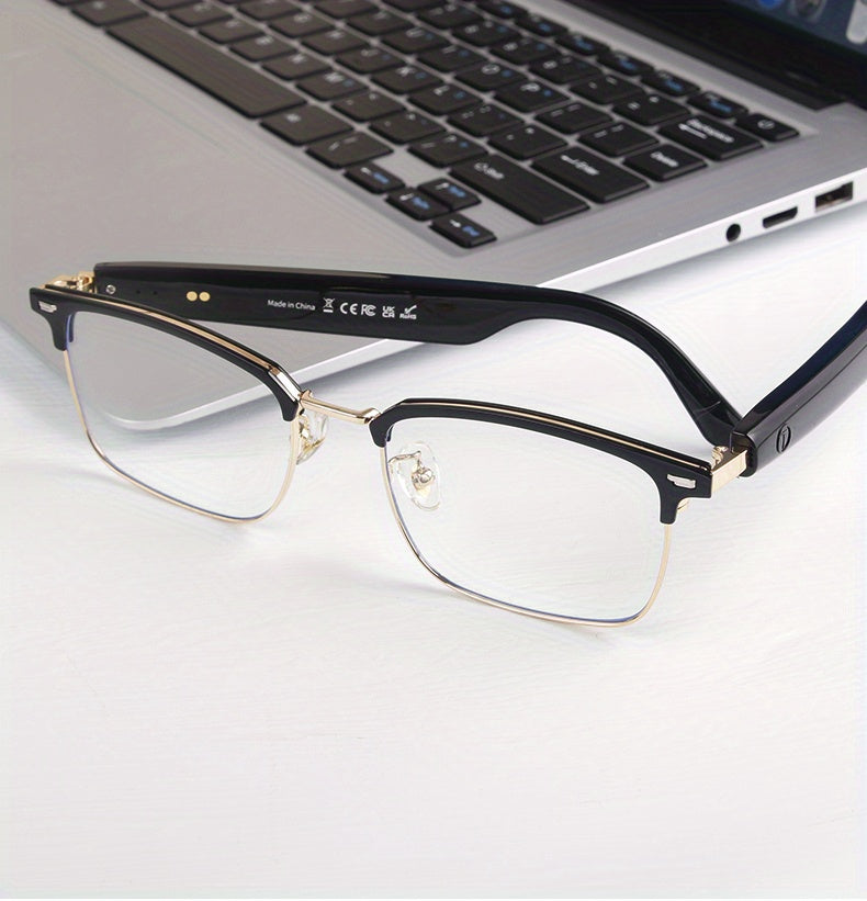 Smart Glasses With Automatic Color-changing Lenses, Touch Control, Built-in Microphone, High-resolution Audio, Wireless, Rechargeable Battery, Blue Light Protection, Suitable For Office, Outdoor, Sports, Driving, Music Playback, Hands-free Calls - The Pe