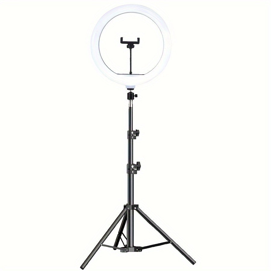 10" LED Circle Light With Flexible Tripod Stand & Phone Holder