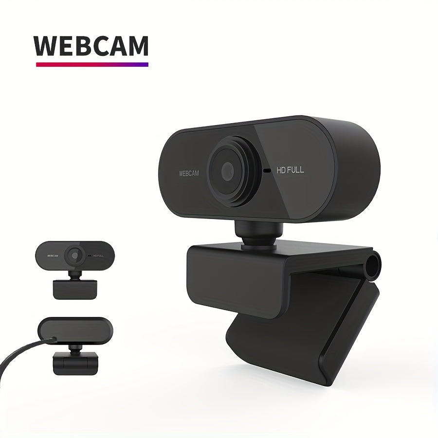 HD 1080P Webcam Mini Computer Webcam With USB Plug Rotatable Camera For PC Mac Laptop Live Video Teleconferencing Work
