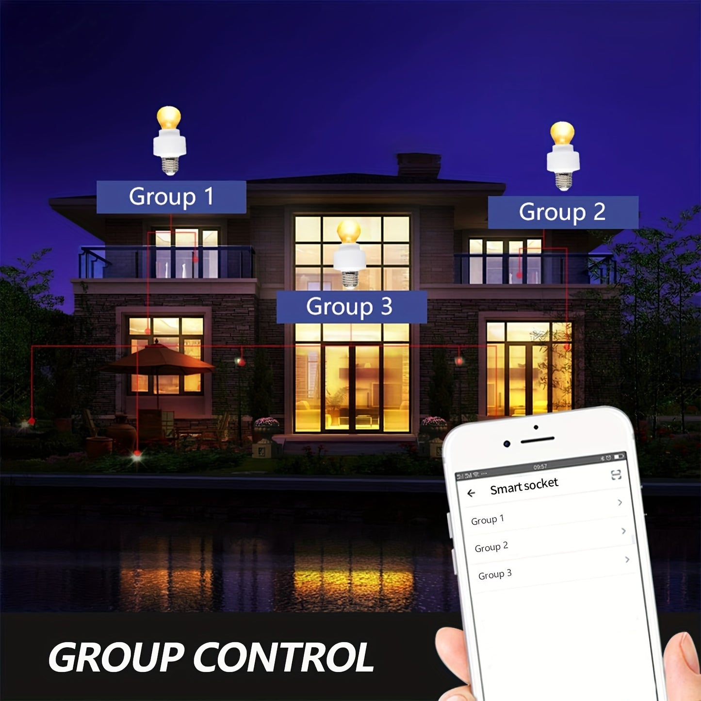 QIACHIP Ewelink WiFi Smart Light Bulb Socket