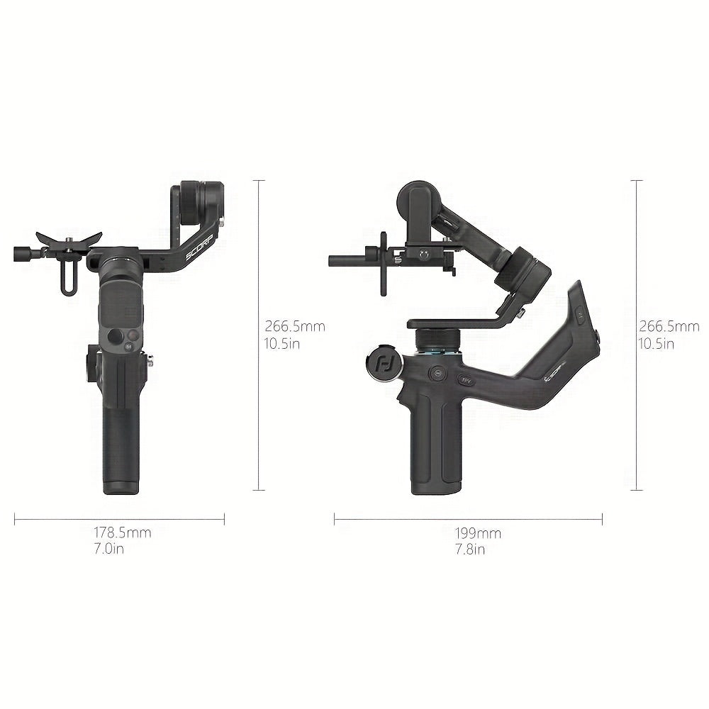 FeiyuTech Scorp Mini 3-Axis All In One Gimbal Stabilizer for Mirrorless Camera with Short Lens, Compact Cameras, Action Camera Gopro, 54-88mm Width iPhone 15 Pro, 1.3" Touch Screen, 2.6lbs Payload