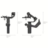 FeiyuTech Scorp Mini 3-Axis All In One Gimbal Stabilizer for Mirrorless Camera with Short Lens, Compact Cameras, Action Camera Gopro, 54-88mm Width iPhone 15 Pro, 1.3" Touch Screen, 2.6lbs Payload