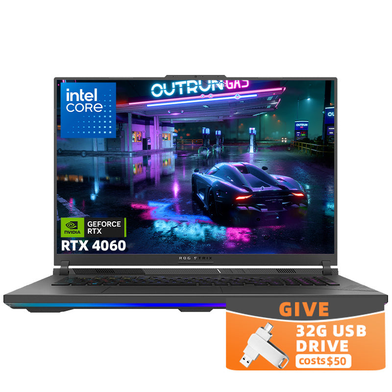 ASUS ROG Strix G18 18 inch 240Hz QHD Gaming Laptop, 14th Gen Intel 24-Core i9 14900HX, 32GB DDR5, 2TB SSD, GeForce RTX 4060, Wi-Fi 6, Windows 11 Home, with 32GB USB Flash Drive