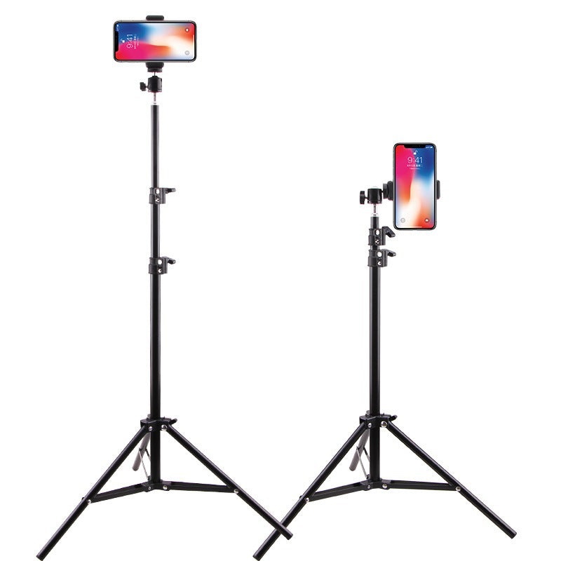 82.67in Lightweight Phone Tripod, Extendable Selfie Stick Tripod Stand With Cell Phone Holder & Carry Bag For Video Recording/Photography/Live Streaming Camera Tripod For Women, live Streaming