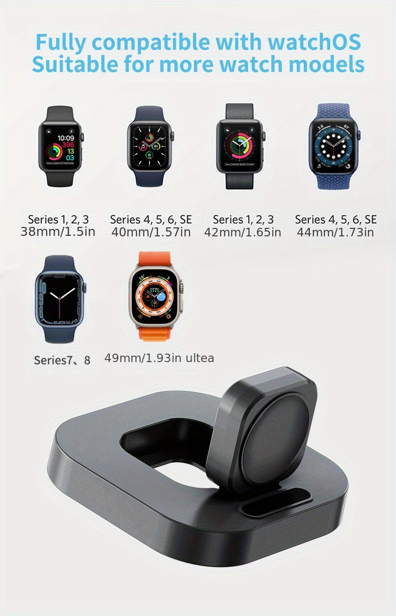 For Watch Charger S8 Ultra For IWatch7 Wireless Magnetic Suction For Watch 6/SE/5/4/3/2 Series E Fast Charging Cable Portable Charging Base Bracket