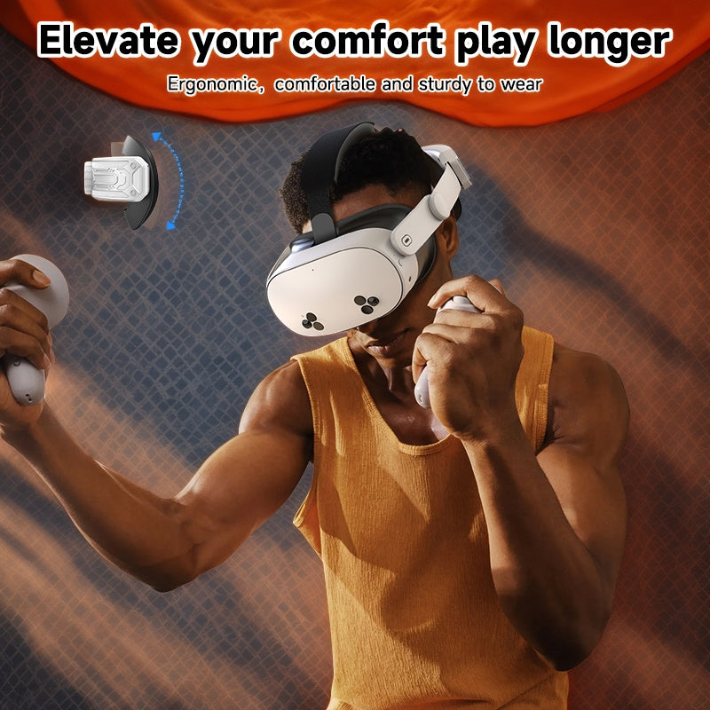 Meta Quest 3S VR Headset with One-Click Adjustable Fit, Enhanced Comfort & Support, Quick Swap Design, Ergonomic Padded Accessories, Extended Wear Time - Secure Straps Included