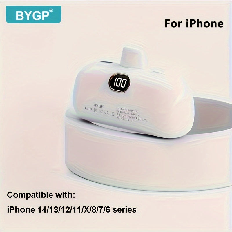 BYGP 5000mAh Mini Portable Charger