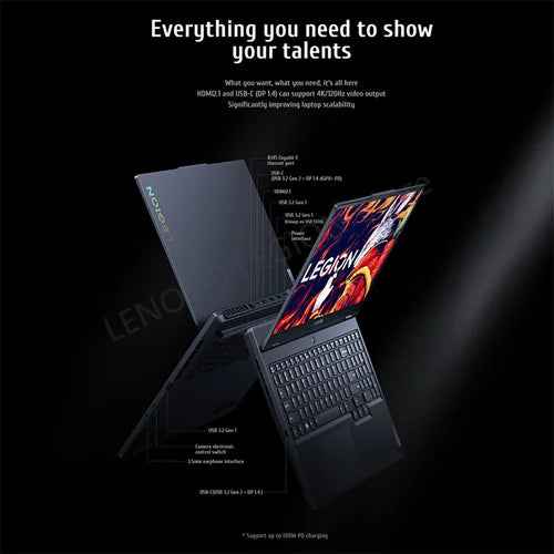 2024 Lenovo Legion R7000 E-sports Gaming Laptop AMD R7-7840H 16G/32G RAM 512G/1T SSD RTX4060 15.6inch 144Hz Game Notebook PC